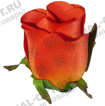 Бутон розы "Замечательный" сатин h=8см (уп.40шт)