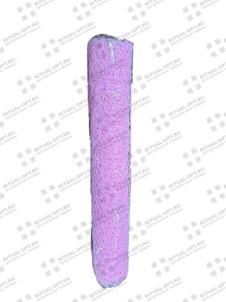 Сетка декоративная Сизаль (48см х 7,0м) (цв. розовый)