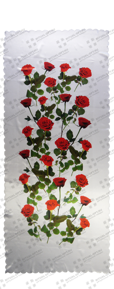 Покрывало Розы №3 (россыпь роз) атлас