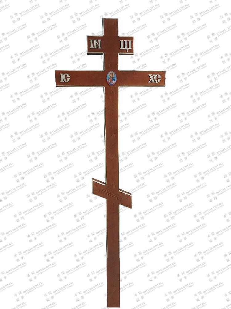 Крест сосновый с иконой 200смx65см